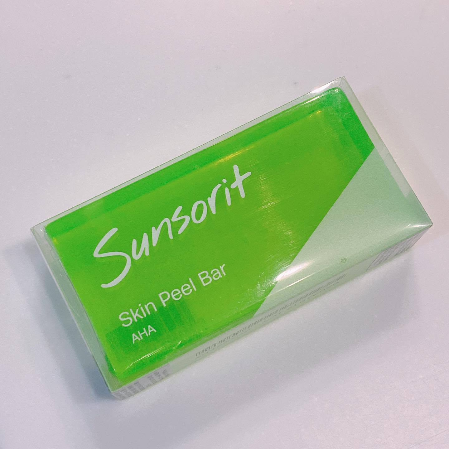 口コミ投稿：sunsoritSkin Peel Bar グリーン135g/2200円(税込)角質ケア成分のAHA配合でピーリン…