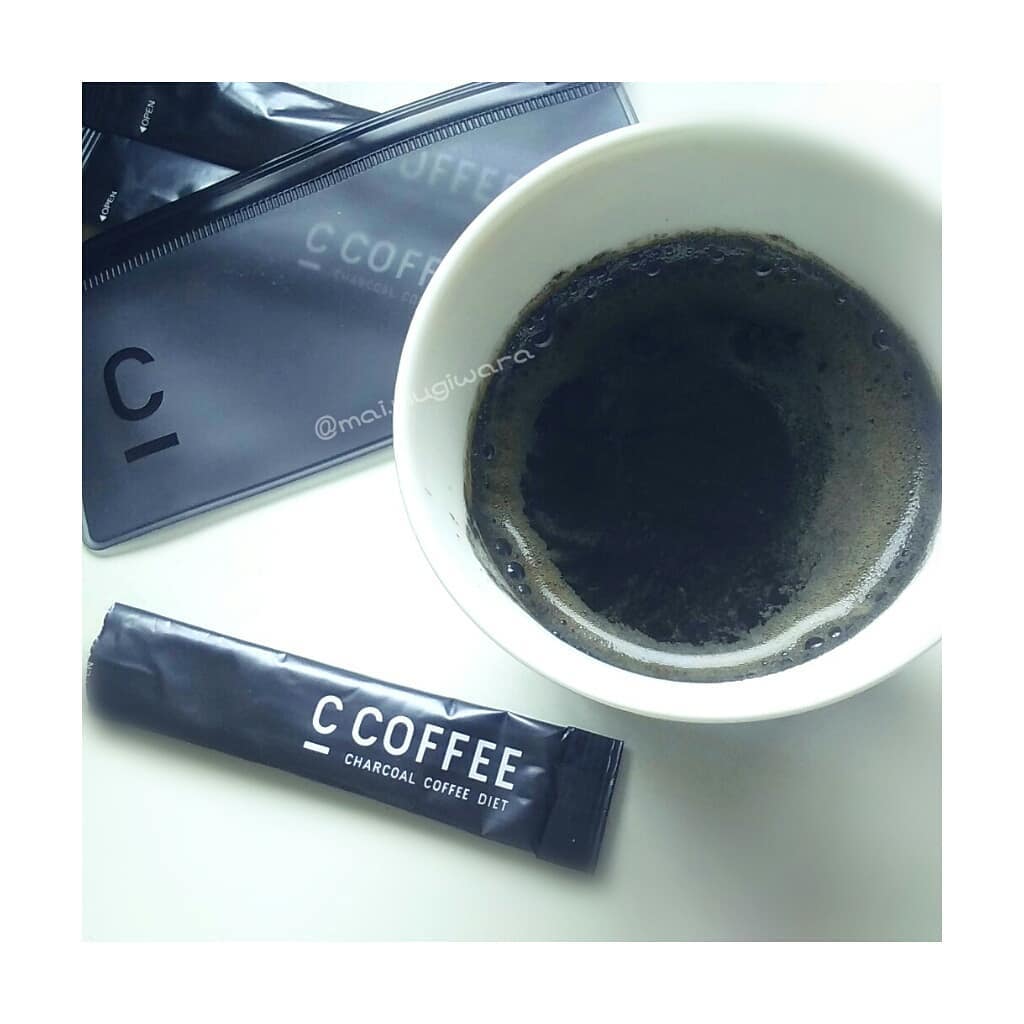 口コミ投稿：気になってたチャコールコーヒー。【C COFFEE】飲んでみました☕特徴としては、伊那赤…