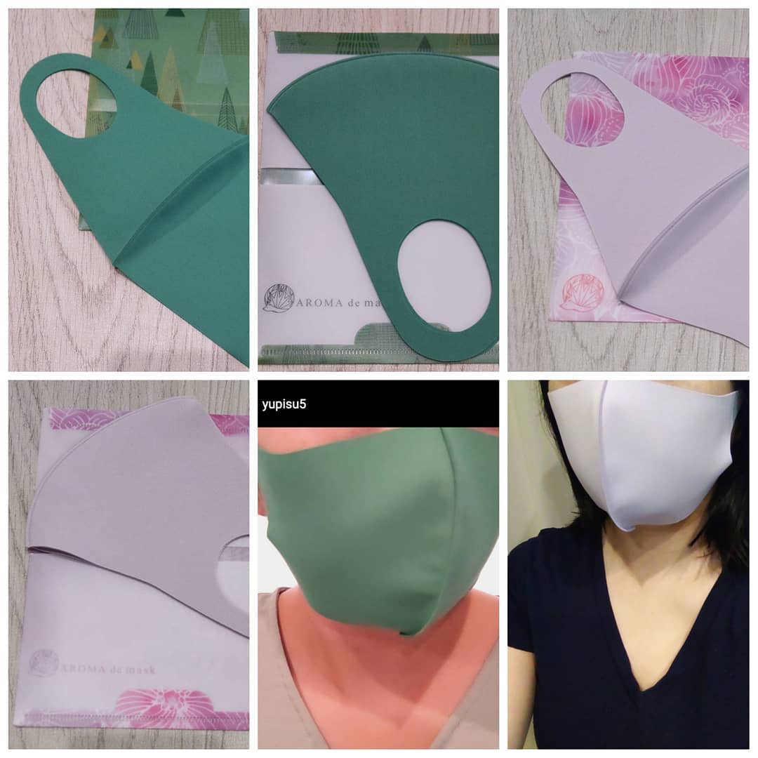 口コミ投稿：#モニプラ 様を通じて、 #色彩マスク 😷 #マスクケース 付き #グリーン #ピンク をお…
