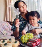 My son loves Bisco🧇🧁I made a handmade banana roll cake🍌🍰It was a fun afternoon(*´꒳`*)@glico_sm…のInstagram画像