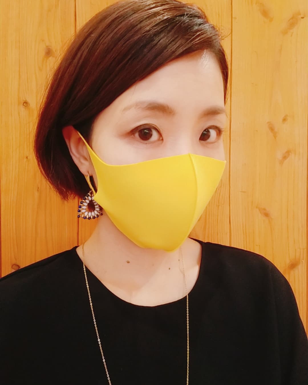 口コミ投稿：私のラッキーカラーは黄色💛「色選び」で、今や生活には欠かせなくなったマスクのカラ…