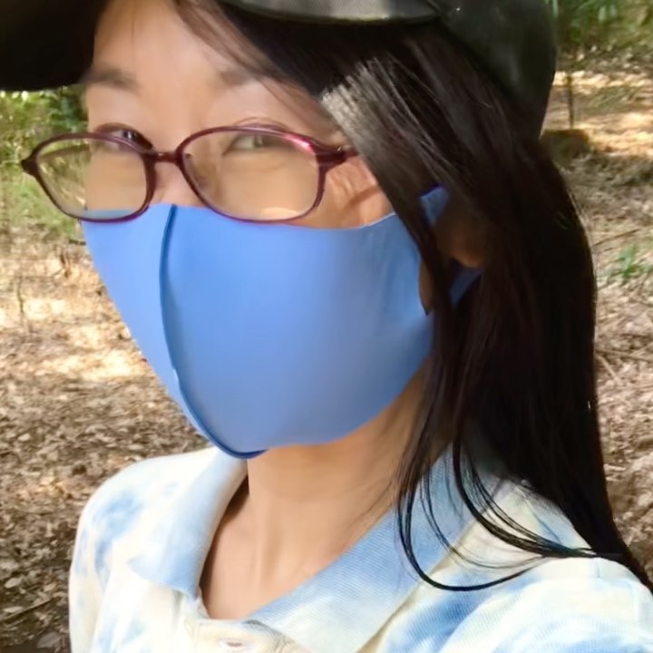 口コミ投稿：#マラソン練習 の様子＆#今日のマスク 😷✨#色彩心理研究者監修 の、#色彩マスク です🌱…