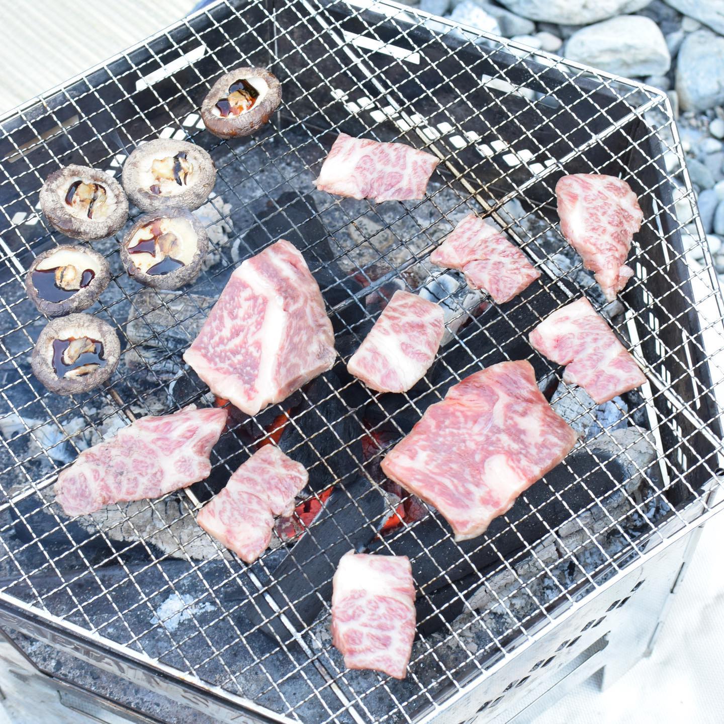 口コミ投稿：先日BBQで焼いた美味しすぎるお肉たち💕鹿児島黒牛　小田牛おうち焼肉セット550g・サ…