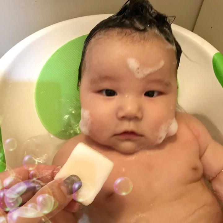 口コミ投稿：【PR ♡ 岡田石けん】肌にやさしい精製オリーブオイルだけを使用しているの赤ちゃんに…