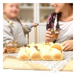 𓋂◯𓇋⁡久しぶりにちぎりパンを作ったよ🙌🏻✨⁡⁡子供達大好きたまごサラダとハムチーズはもちろん、今日はマルハニチロさんの▹白身魚 タルタルソース　　▹牛カルビマヨネ…のInstagram画像