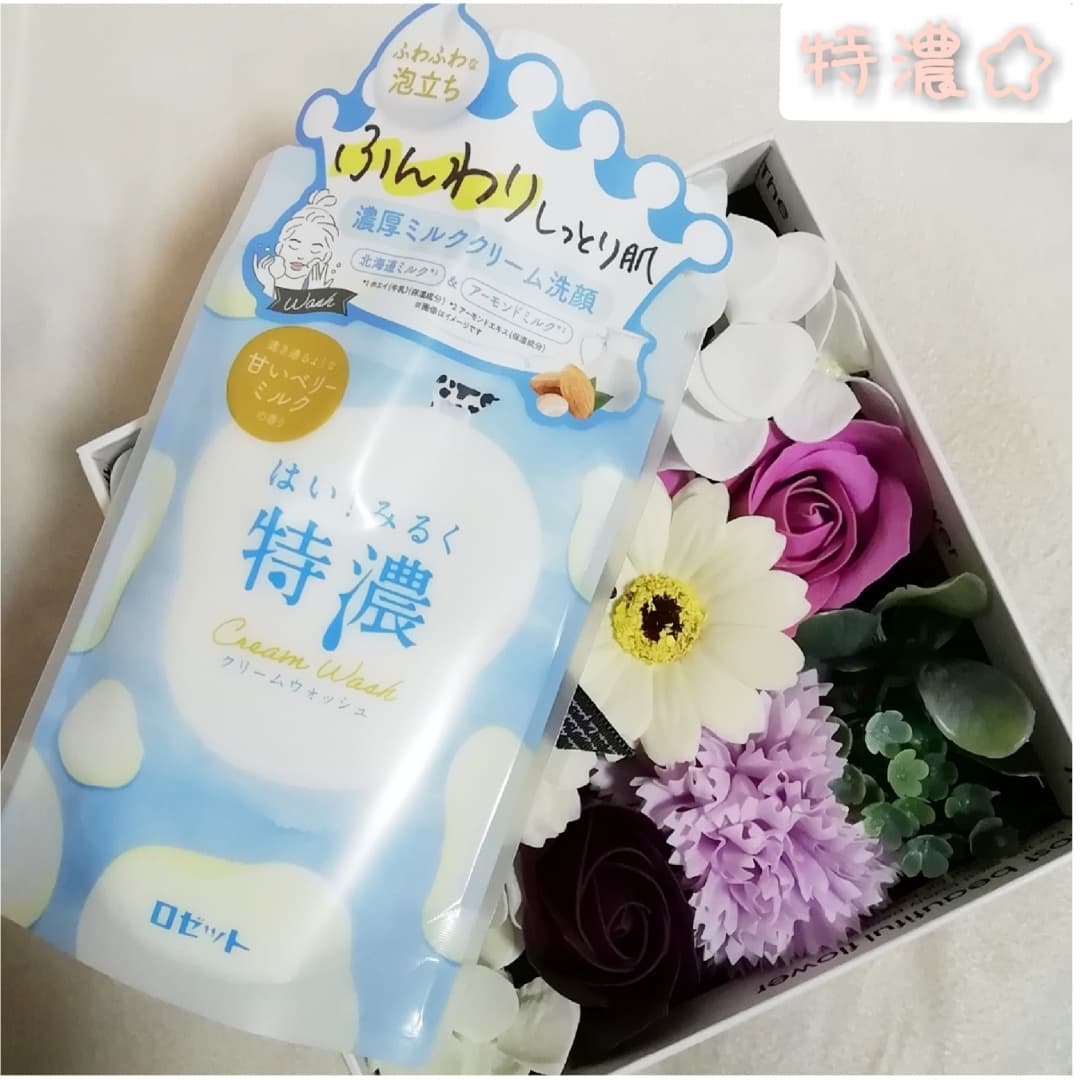 口コミ投稿：濃厚ミルククリーム洗顔つかってみました🌟こちらはミルク由来成分がたっぷり✨見た目…