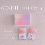 .🎀⌒⌒⌒⌒⌒⌒⌒⌒⌒⌒⌒⌒⌒⌒⌒🎀GENISH04 Crema🎀⌒⌒⌒⌒⌒⌒⌒⌒⌒⌒⌒⌒⌒⌒⌒🎀1month用のカラコン#GENISH の 04 Cremaを…のInstagram画像
