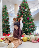 ..クリスマスの雰囲気だいすき🎄、...2y10m/91cm,12kg/100sizeSTAR pants/ @bebenico_select 90-110si…のInstagram画像