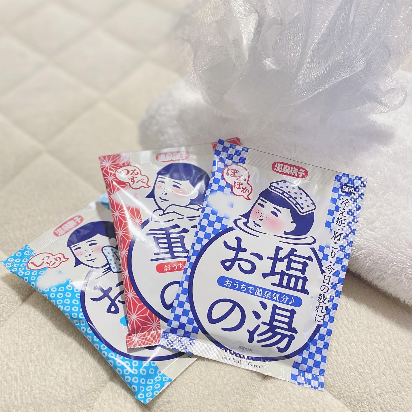 口コミ投稿：⁡⁡🛁石澤研究所　温泉撫子♨︎𓈒𓏸𓐍⁡おうちで気軽に温泉気分が楽しめる３種類の入浴剤のモ…