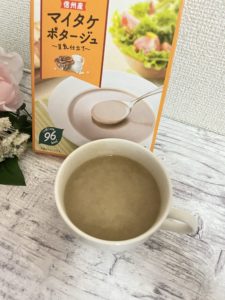 口コミ：濃厚ポタージュが美味しい！「 信州産　マイタケポタージュ　～豆乳仕立て～ 」をお試しです♪の画像（3枚目）