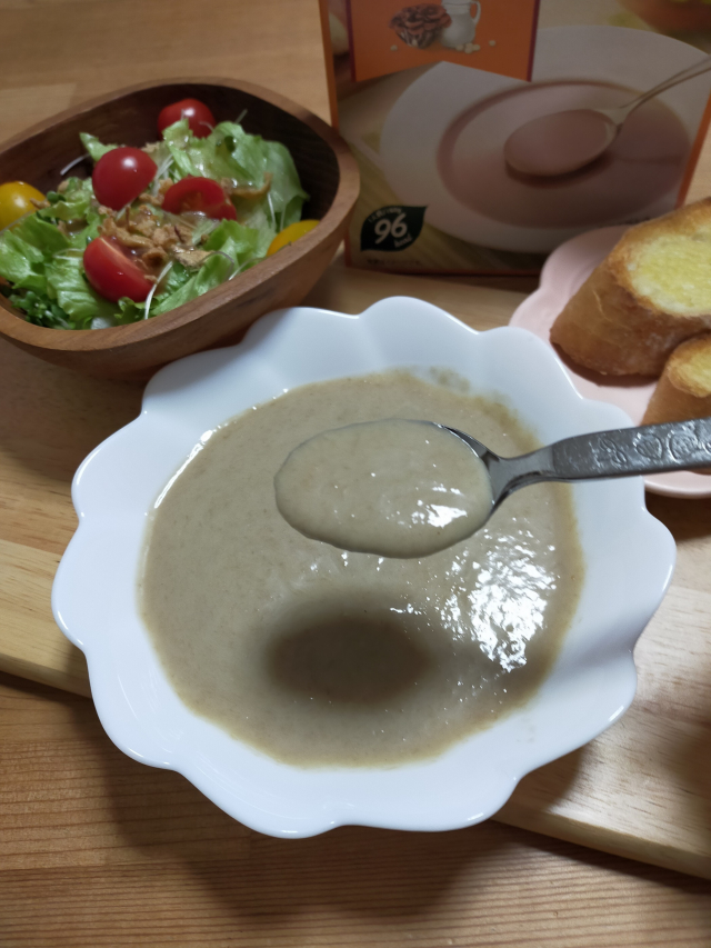 口コミ：ホクト　マイタケポタージュを飲んでみたよ♪の画像（7枚目）