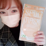 ❄️スパンレース製法の不織布を使用することで、上質な『艶』と『発色』のマスクが完成🧡店頭でよく見かける#spunmask #スパンマスク　7枚入り🔸カラバリは6色あり、…のInstagram画像