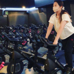 Music and dark fitness🎶🚴‍♀️✨I sweated a lot💦💦💦The fun of exercising in music💕💖💓@feelcycle_offi…のInstagram画像