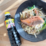 ㅤお昼ご飯記録🍽鮭のちゃんちゃん風モニター当選したホシサンの甘口醤油を使用して簡単に作れました！甘口醤油なので甘みをつけるのが不要。醤油と酒とお味噌で簡単味付け✨美…のInstagram画像
