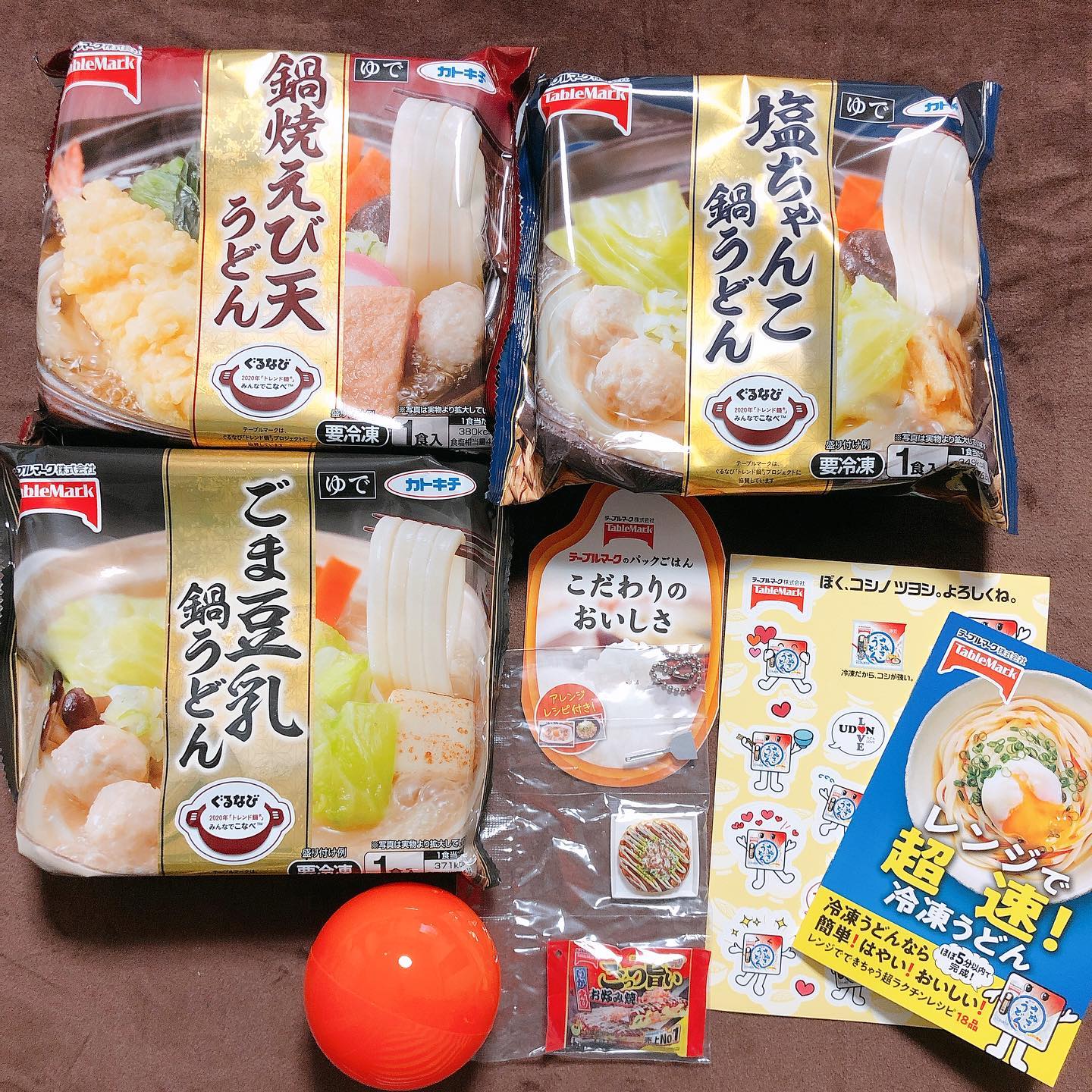 口コミ投稿：⁡⁡⁡テーブルマークの鍋うどん3種⁡●鍋焼えび天うどん●ごま豆乳鍋うどん●塩ちゃんこ鍋…