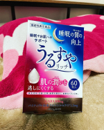 うるすやリッチ❤️⁡２つの機能を持った機能性表示食品です✨ 1.睡眠の質（眠りの深さ）の向上2.肌の潤い（水分）を逃しにくくする　という特徴があります✨  そんなサプリメントの中には…のInstagram画像