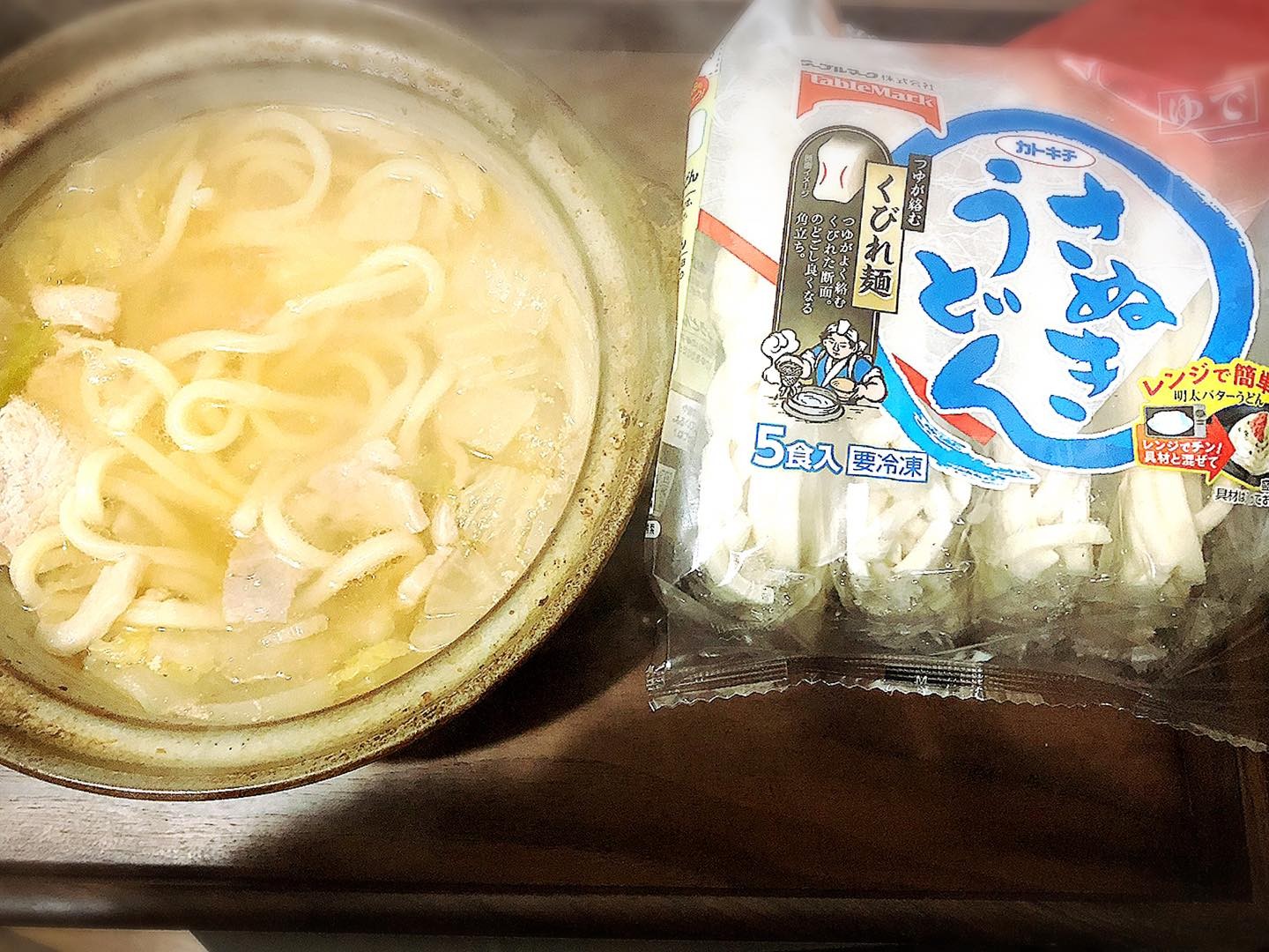 口コミ投稿：♪先日はテーブルマーク株式会社様の冷凍「さぬきうどん5食」を使って鍋の締めうどん❣…