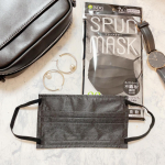 上品な艶色マスク！SPUN MASK（スパンマスク）スパンレース不織布カラーマスクブラックの紹介です！普段から自分で買って愛用してる大好きなスパンマスク❤️いつもはベージュ…のInstagram画像