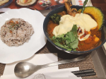 ケラアンルルさん、スープカレー頂きましたー😊✨🍛前から気になっててやっと行けた😊✨めちゃくちゃ美味しかった🥰😄またいこ#野菜をMOTTO #野菜をもっと #スープ #モンマルシェ #野菜スープ…のInstagram画像
