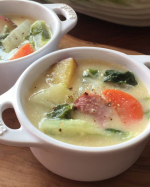 @foodietable.jp #ぐんまクッキングアンバサダー #白菜レシピ 🥬身体ポカポカ温まる#白菜コーンクリームスープ#野菜をMOTTO #野菜をもっと #スープ #モン…のInstagram画像