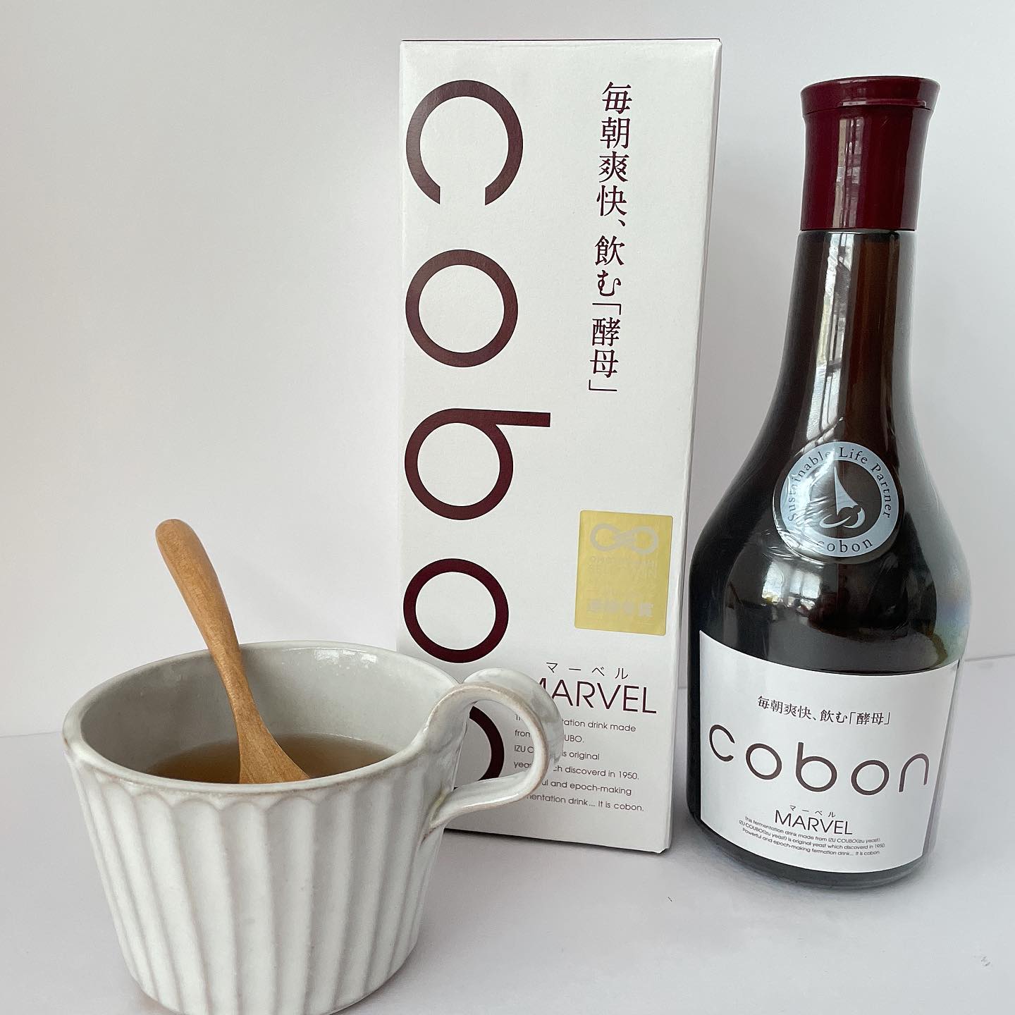 口コミ投稿：..〈 フルーティーな天然酵母で簡単腸活！ 〉飲む酵母cobon マーベルの紹介！@cobon_…