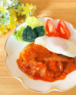 .ꕤ 大豆と蒟蒻のSoyっとバーグ•.¸¸¸.☆˖*˖*大豆とこんにゃくで作られた健康的でダイエットにもぴったりなハンバーグをお試ししました✧˖°˖*˖*タンパク質をしっか…のInstagram画像