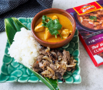 この間食べたマッサマンカレー🍛タイ料理大好きでお店でも家でも食べます😍もー、なんとも言えない奥深い味わいが大好き。特にこのアヤムのマッサマンカレーはお気に入り😋@ayamjapan…のInstagram画像