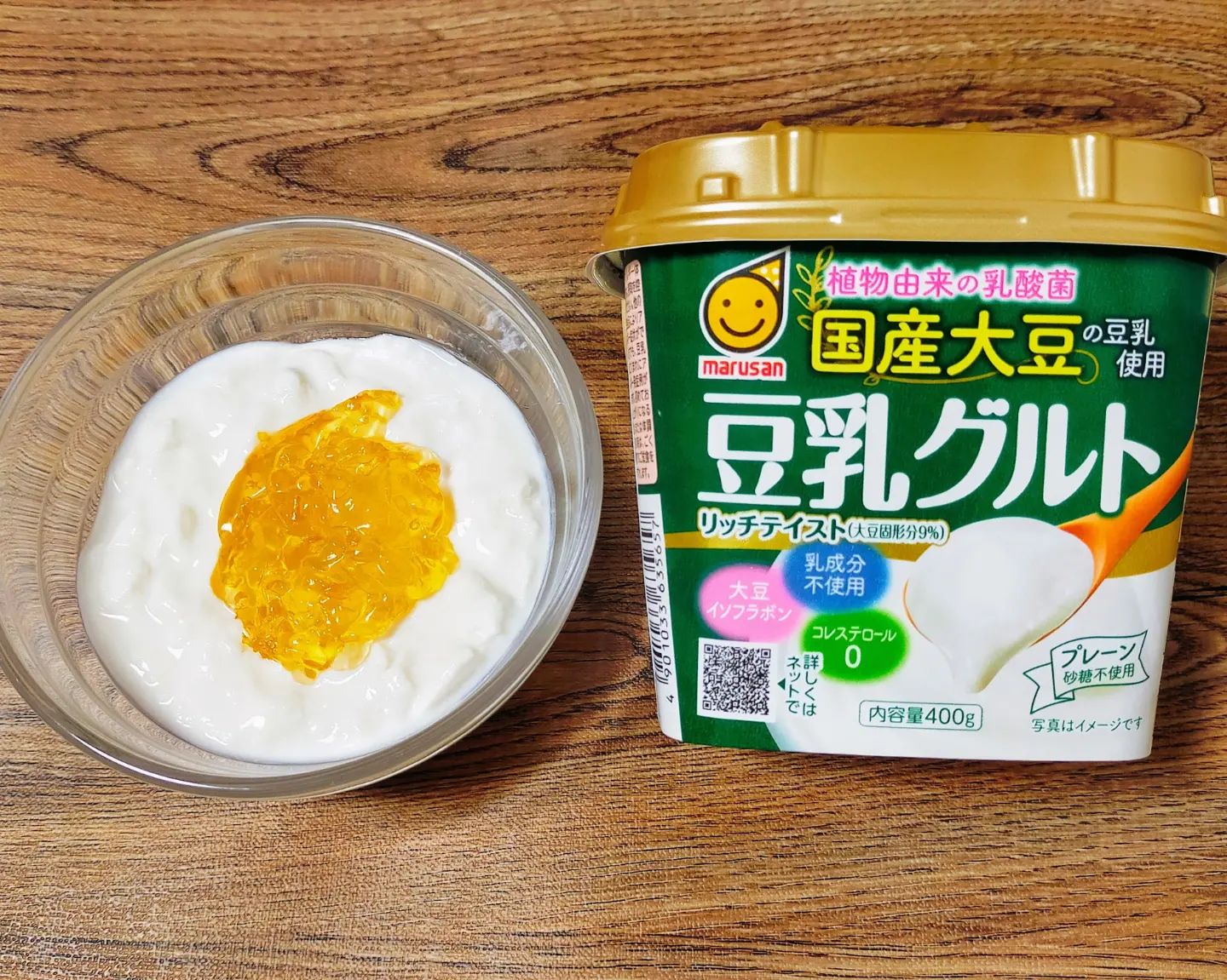 口コミ投稿：国産大豆の豆乳使用 豆乳グルト 400g（リニューアル）を食べてみました。こちらは国…
