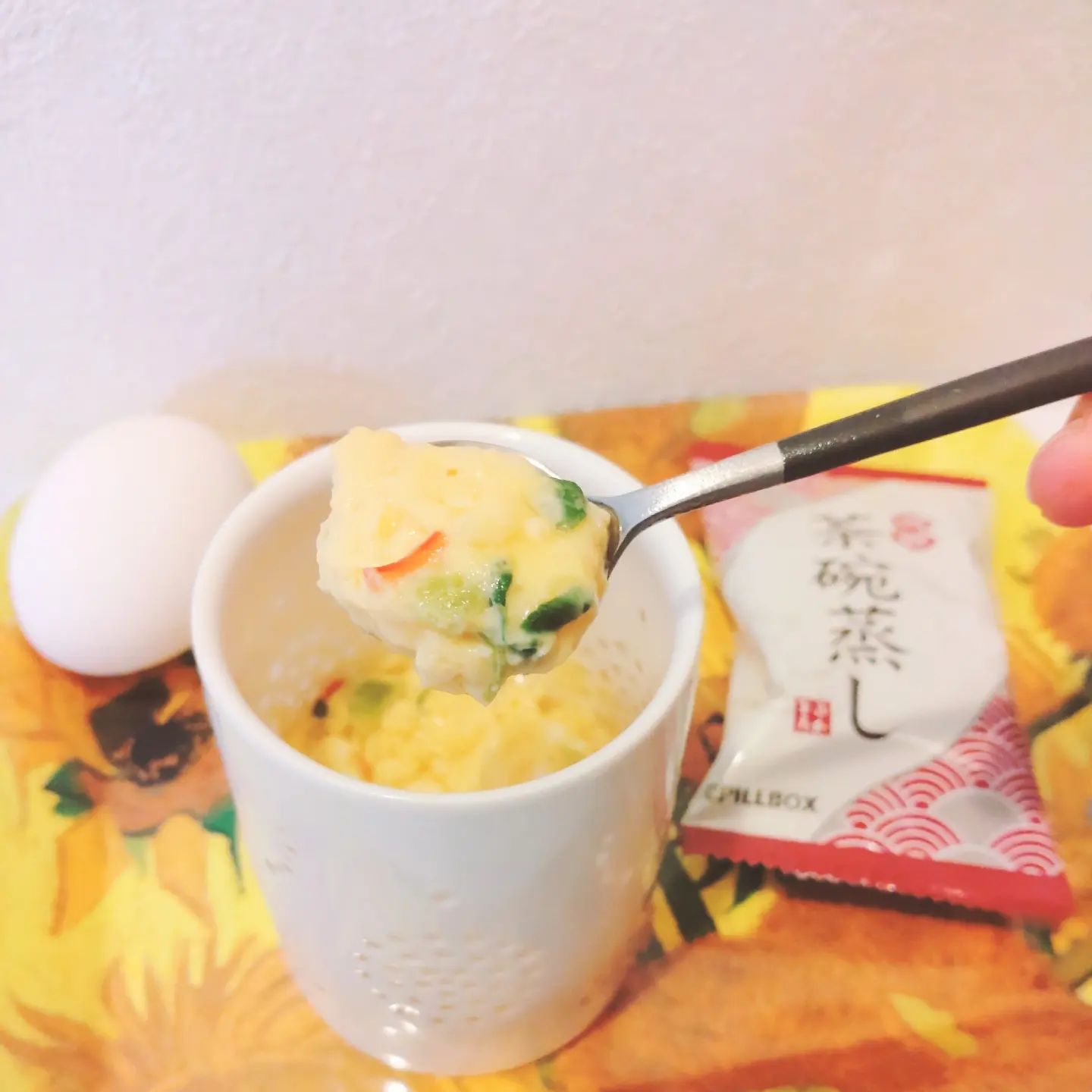 口コミ投稿：💎おうちごはんレンジで簡単！海鮮茶碗蒸し☺️コストコでも大人気の最新作卵１個があれ…