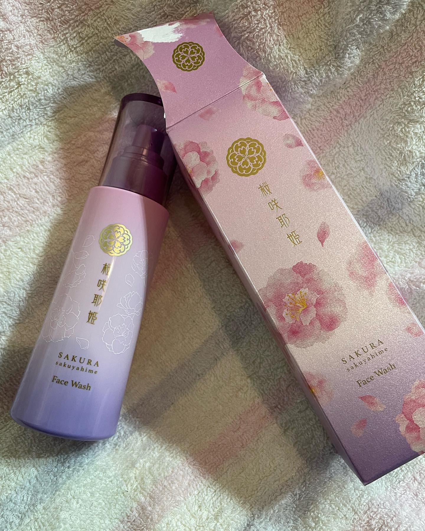 口コミ投稿：桜咲耶姫　フェイスウォッシュ桜咲耶姫さんのシリーズは丁寧に手摘みした桜から抽出…