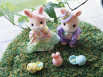 2月12日発売#シルバニアファミリー#マーガレットウサギのイースターペアセット 🐰🐣#ふんわり#パステルカラー の#イースター の雑貨ってかわいいですよね♪そんなイースターイベントが楽しめ…のInstagram画像