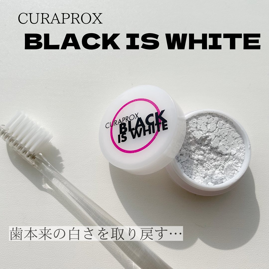 口コミ投稿：..▶︎クラプロックス ブラックイズホワイト　粉はみがき　　3g　¥968(税込)汚れ、黄ば…