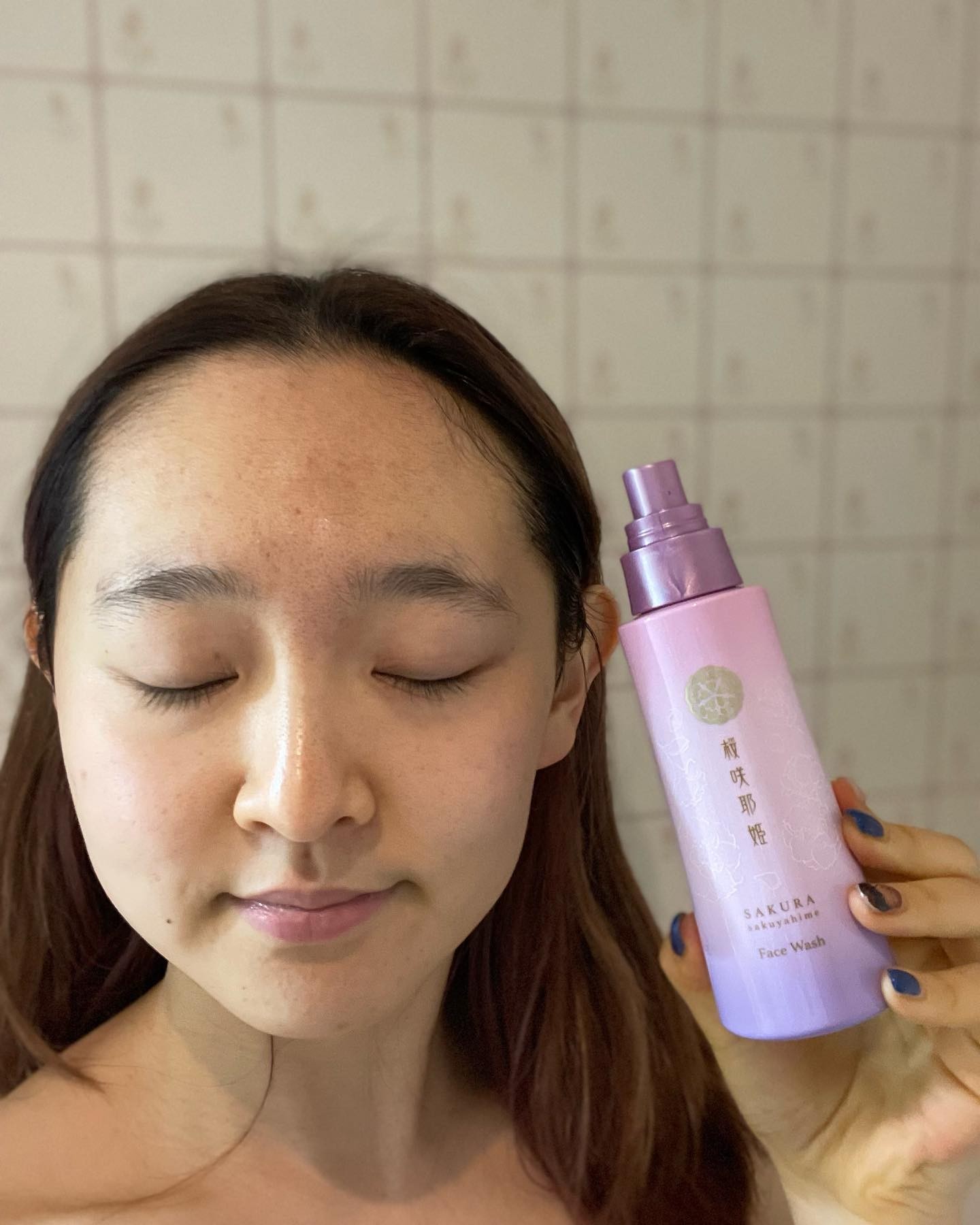 口コミ投稿：桜咲耶姫　フェイスウォッシュ癒し、輝く桜肌。丁寧に手摘みした桜から抽出したエキ…