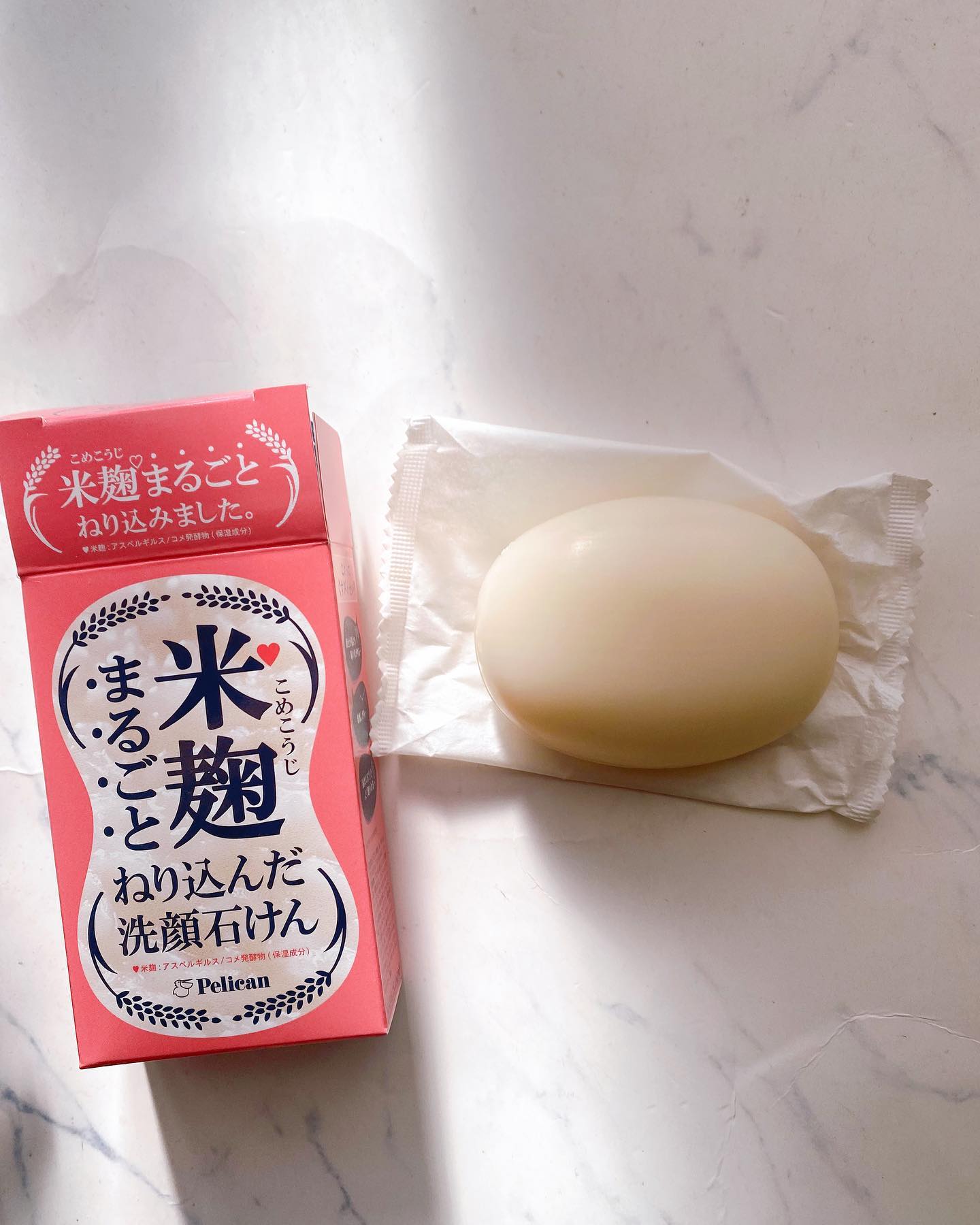 口コミ投稿：☆★☆★☆★株式会社ペリカン石鹸米麹まるごとねり込んだ洗顔石けんを使用しました。名前…
