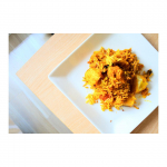 スパイスから作る本格インド米チキンビリヤニ！！...インド米はお鍋で炊いたよ💛💛......今回はストアカというアプリを使って井上亜耶先生による『インド米チ…のInstagram画像