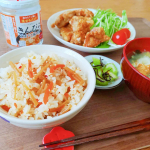 ・今日は混ぜご飯🍚テーブルランド様(u0040tableland_official )のきんぴらごぼうご飯の素をお試しさせて頂きました✨炊き立てご飯３合に一瓶を混ぜるだけ👀この手軽さ…のInstagram画像