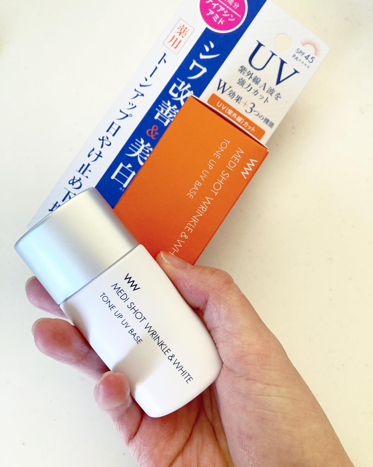 口コミ投稿：..薬用メディショットトーンアップ日焼け止め下地🌞SPF45 PA++++@meishoku_corporatio…