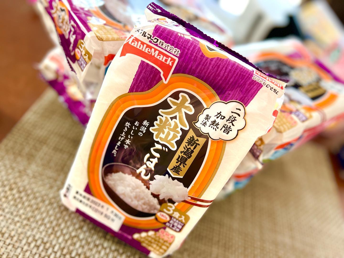 口コミ投稿：．．@tablemark_jp さんの新商品『新潟県産 大粒ごはん』をご紹介🌷．．◽️お米の粒が…