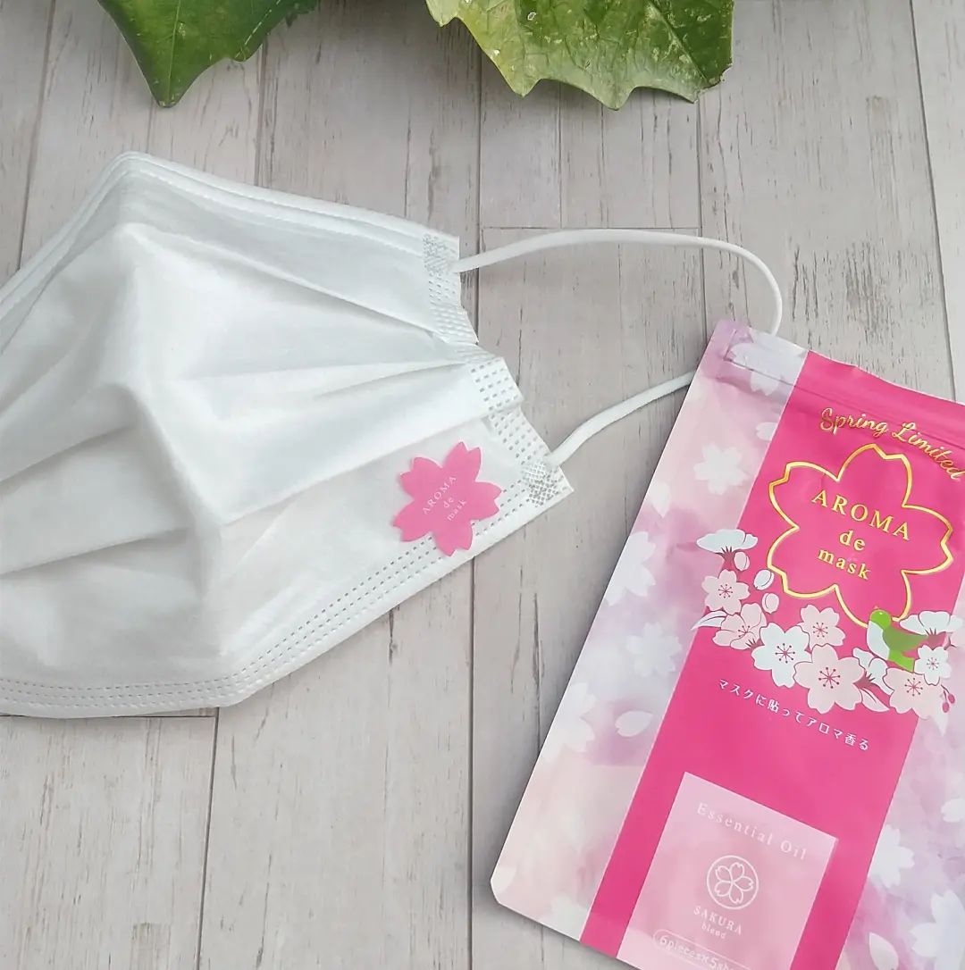 口コミ投稿：アロマdeマスク🌸桜限定デザイン🌸 マスク😷に貼るだけでマスク生活を快適にするアロマd…