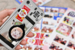 スマホから簡単注文の【みんなのシール】さん。注文翌日に届きましたΣ੧(❛□❛✿)スマホに貼ったよ🐹あとリアたんスタジオにも貼りました🌿イラストにしてもらったデータも簡単にシールが作…のInstagram画像
