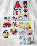 写真がシールに☺️🌈・2人、優之介、駿之介の3パターンで3枚作らせて頂きました😆・お気に入りの写真ばかりで、スタジオ撮影での写真から自宅やお出かけの時の写真など💕・@minna…のInstagram画像