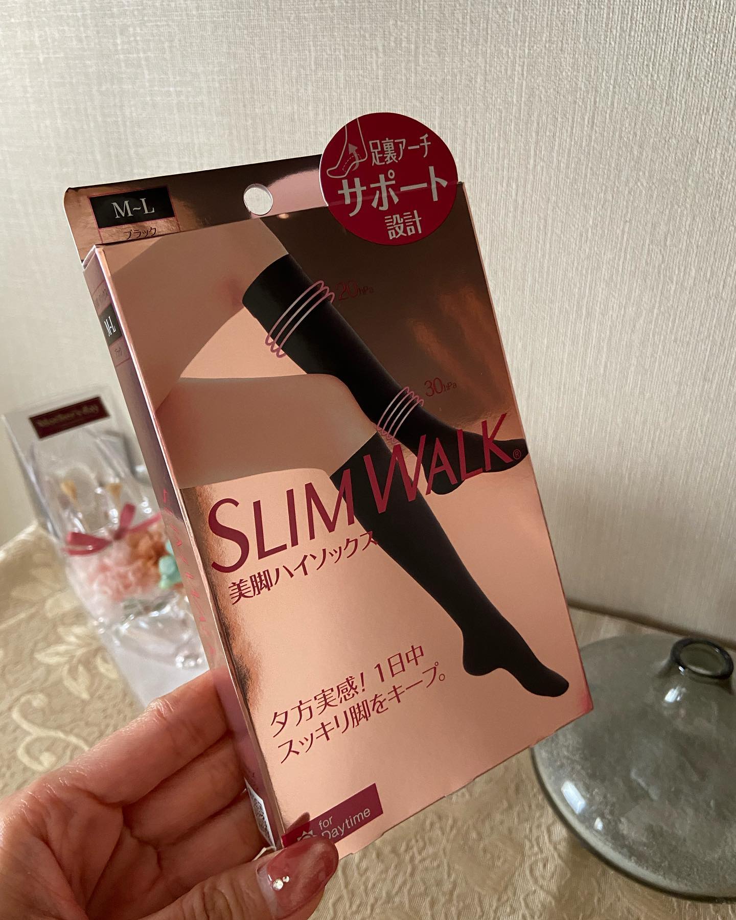 口コミ投稿：夕方まで浮腫まない！#スリムウォーク #SLIMWALK #ハイソックス #着圧ソックス #靴下…