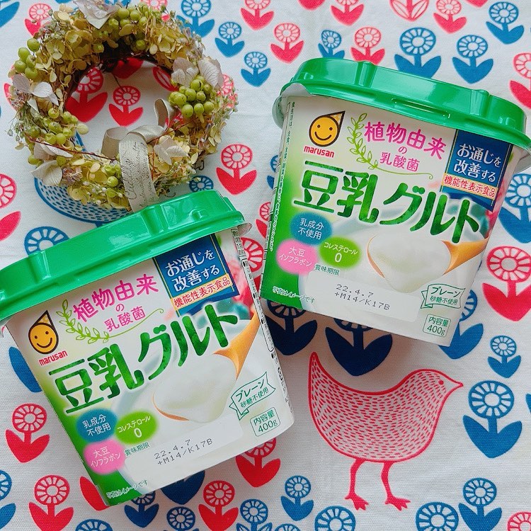 口コミ投稿：マルサン【豆乳グルト 機能性表示食品400g】コレステロール0、砂糖不使用、乳製品不…