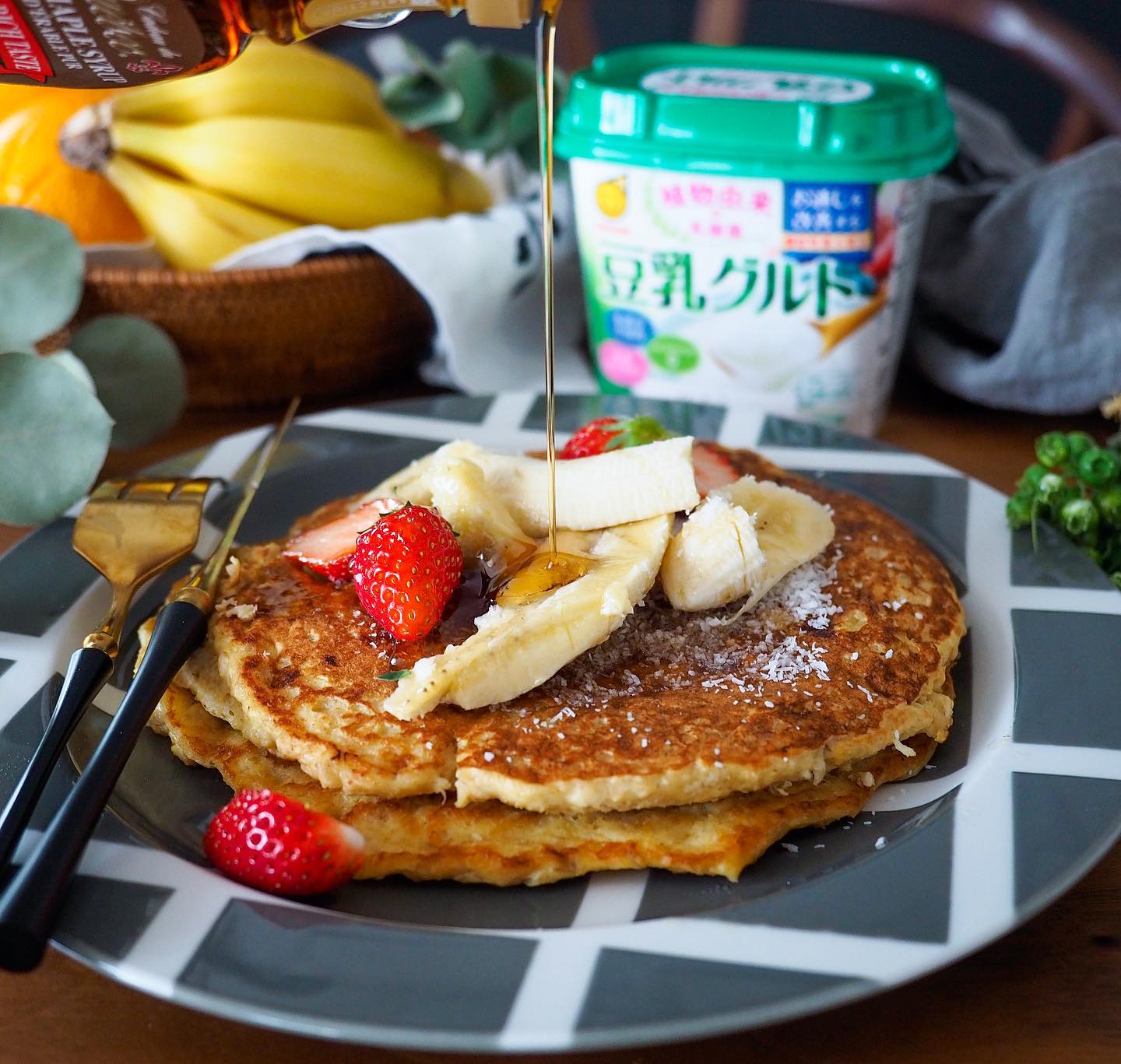 口コミ投稿：オートミールパンケーキ🥞無性にパンケーキが食べたくなったんだけど…お菓子食べすぎ…