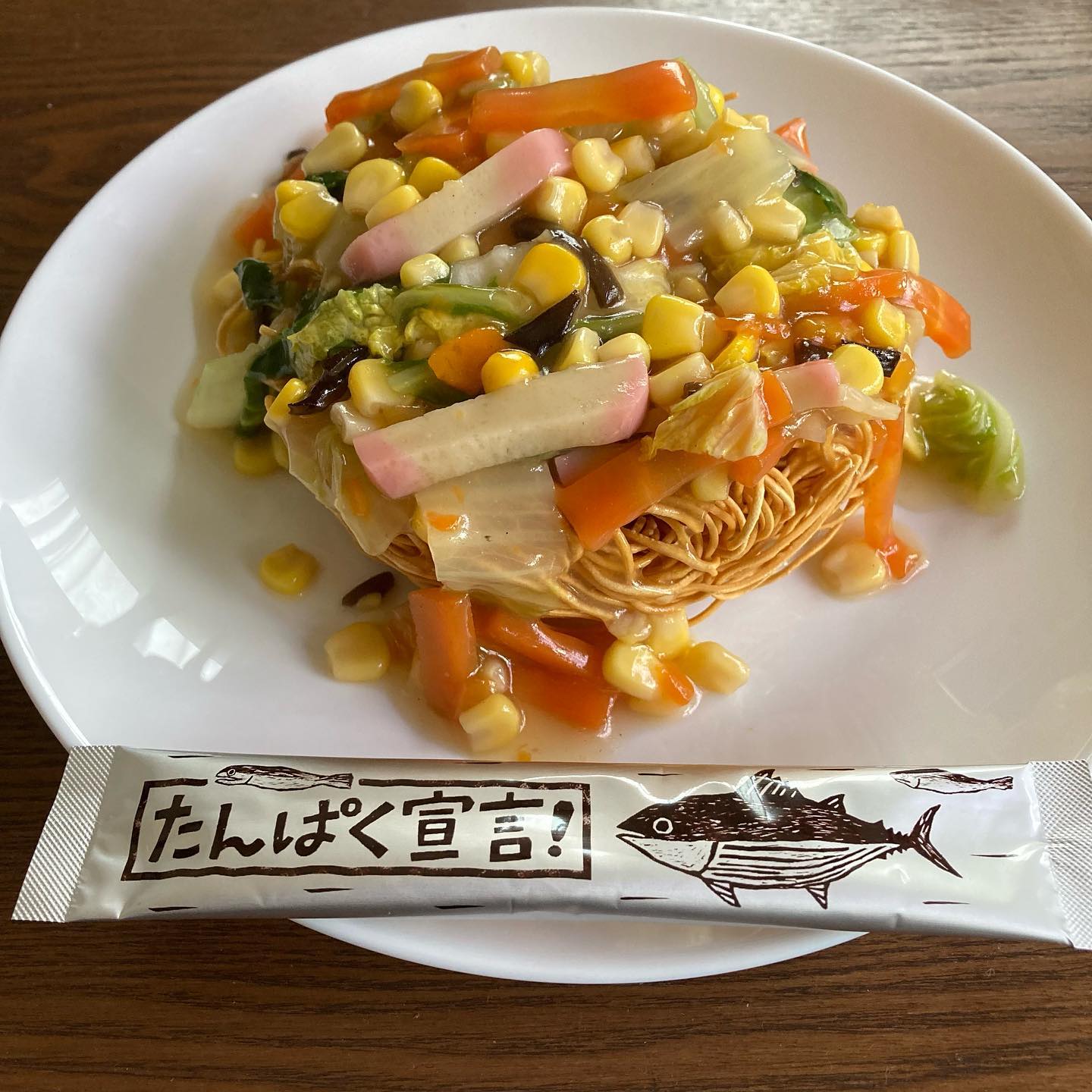 口コミ投稿：✨たんぱく宣言をいただいたのでお試し中です【特徴】・かつお節と煮干し香る本格和風…