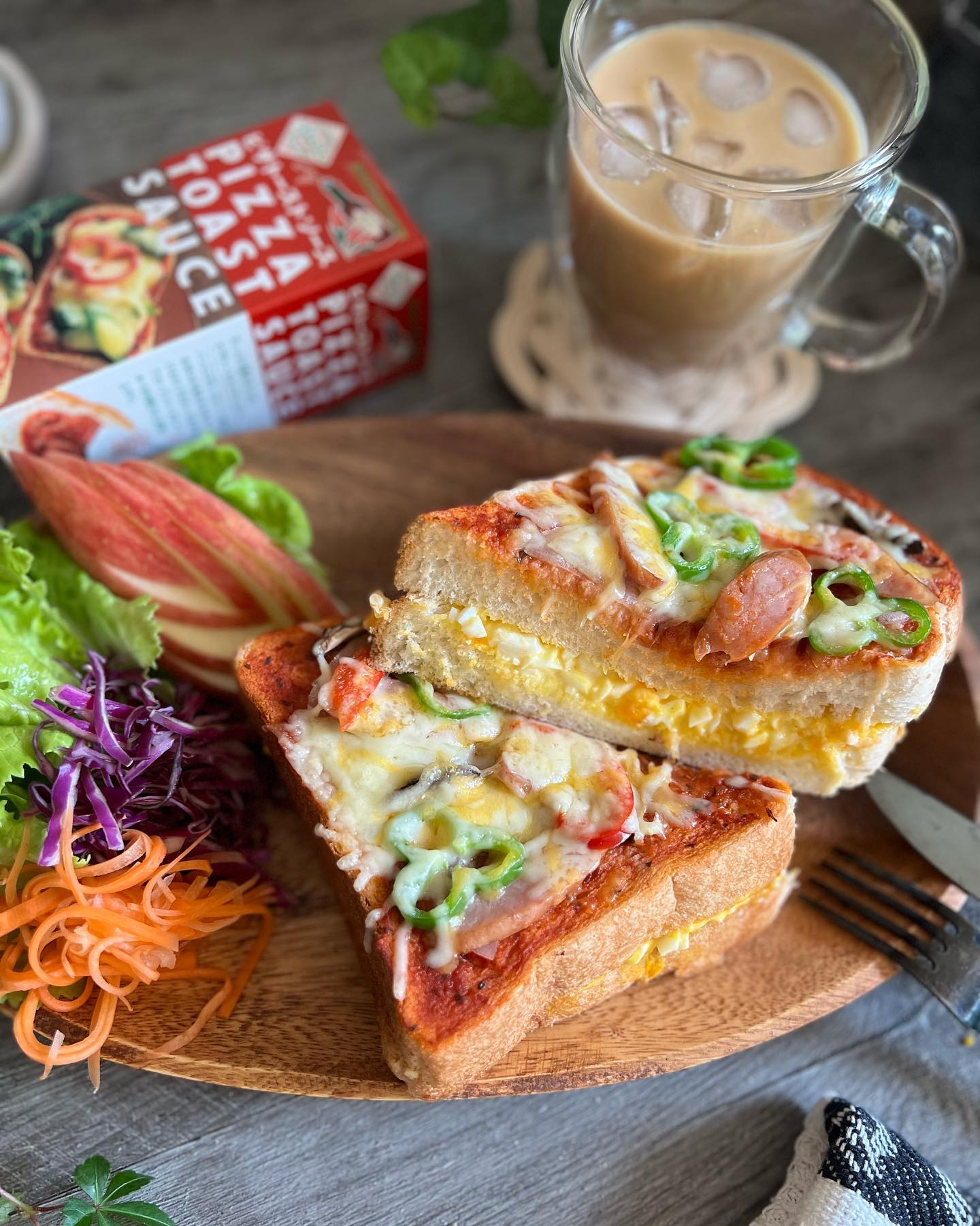 口コミ投稿：今日の満腹朝ごはんはピザトースト♪♪⁡『タバスコ®ブランド グルメパートナーシリーズ…