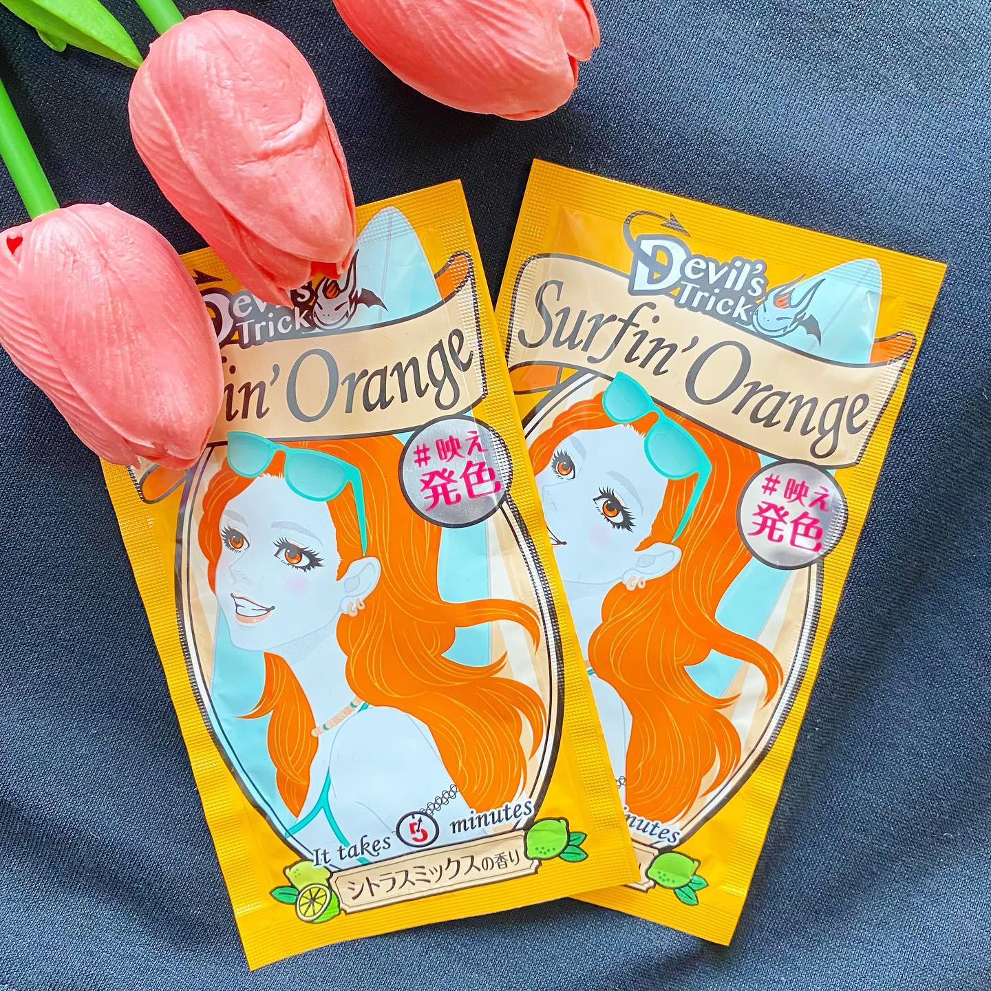 口コミ投稿：デビルズトリックアロハオレンジ(限定色)を夏に向けて使ってみました！インナーカラ…