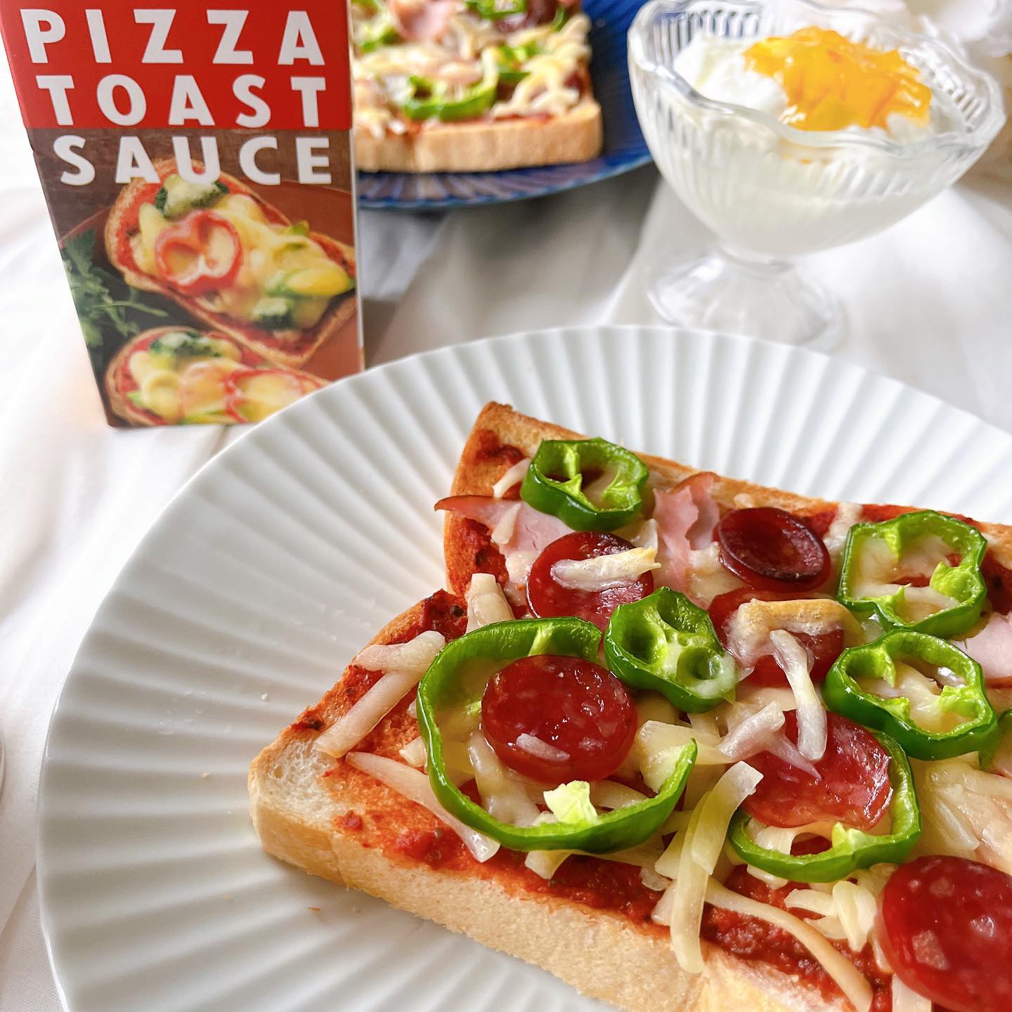 口コミ投稿：正田醤油【ピザトーストソース】お試しさせていただきました✨✨手軽にトーストでピザ…