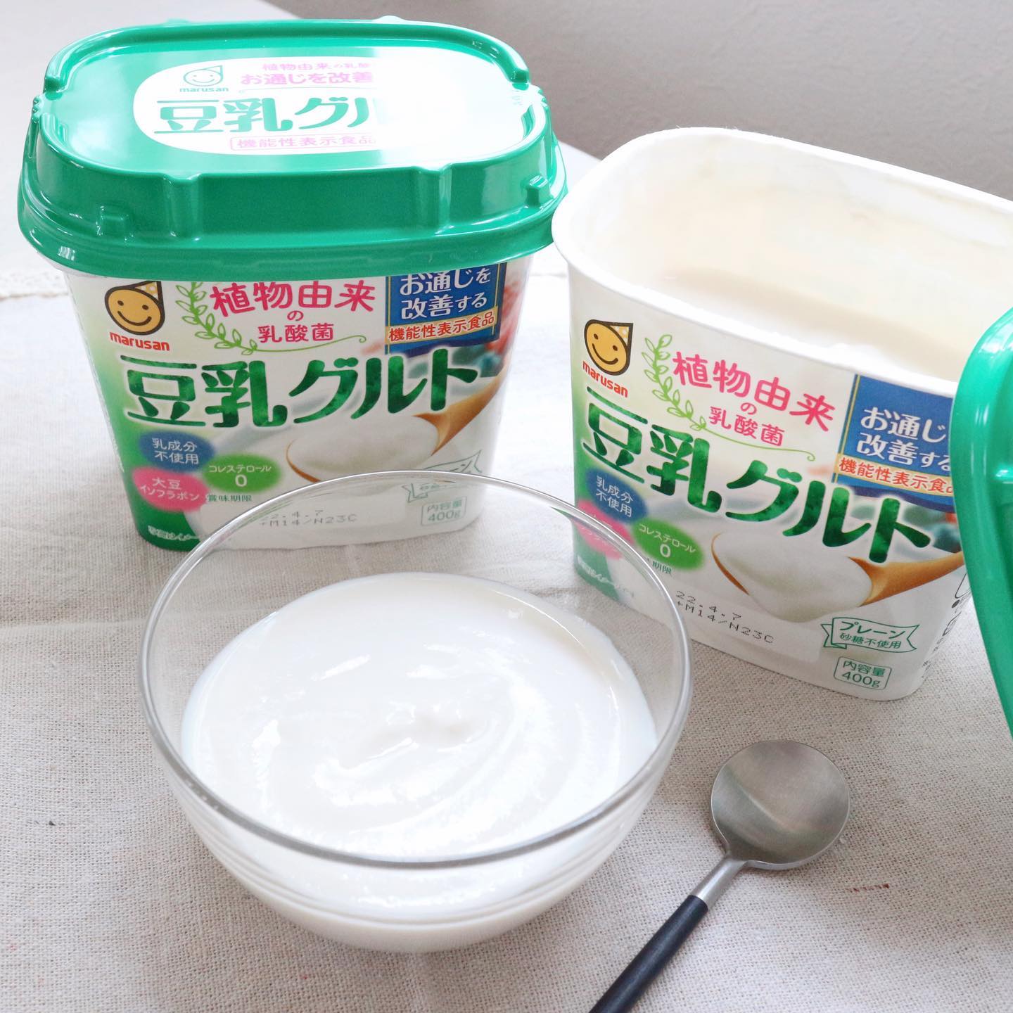 口コミ投稿：.@marusanai_official.豆乳グルト 機能性表示食品 400gを食べてみました✨.豆乳グルト…