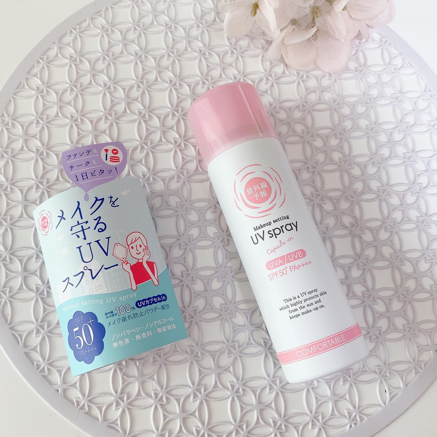 口コミ投稿：❤︎✻ 紫外線予報　メイクを守るUVスプレー ✻⁡メイク崩れ防止パウダー配合の日焼け止め…